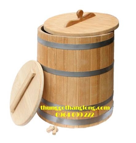 Thùng Gỗ đựng gạo 10kg