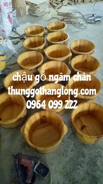 Chậu Ngâm Chân Gỗ mít