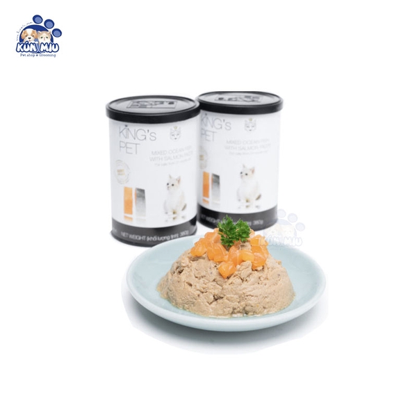 Pate cho mèo King's pet Cá hồi 380g