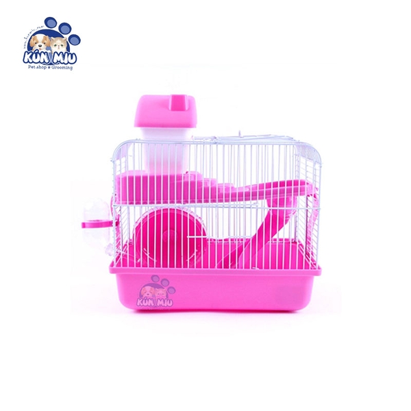 Lồng Hamster 2 tầng đa năng có máng trượt 23*17*30cm