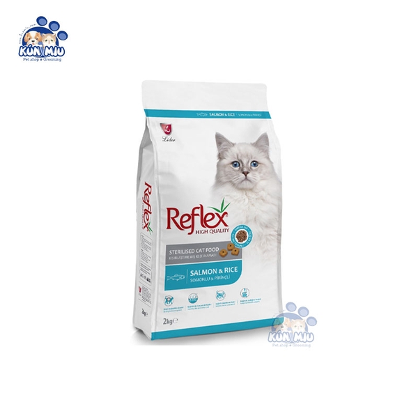 Thức ăn cho mèo trưởng thành REFLEX STERILISED CAT FOOD SALMON & RICE