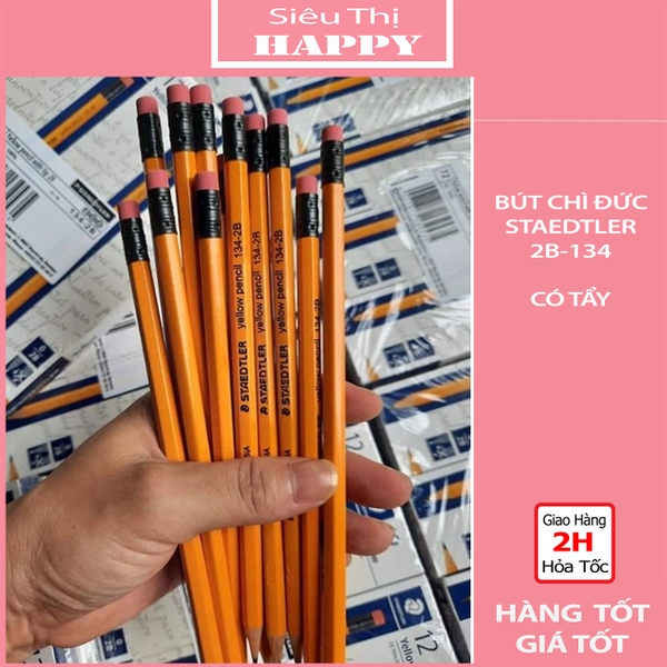 BÚT CHÌ ĐỨC STAEDTLER 2B-134 CÓ TẨY - NC&ĐS