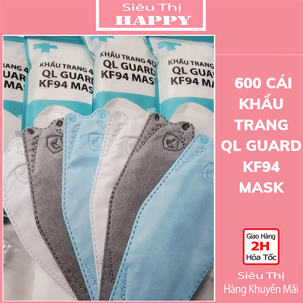 600 cái Khẩu trang y tế 4D KF94 hàng chuẩn công ty Y Tế - KTYT