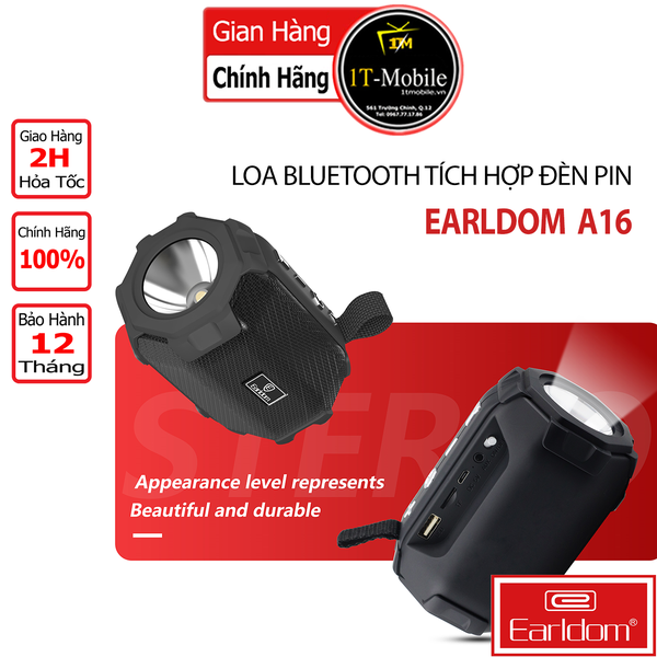 Loa Bluetooth + Đèn Pin Earldom A16