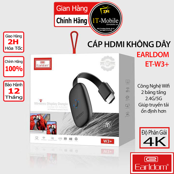 Cáp HDMI không dây Earldom W3+