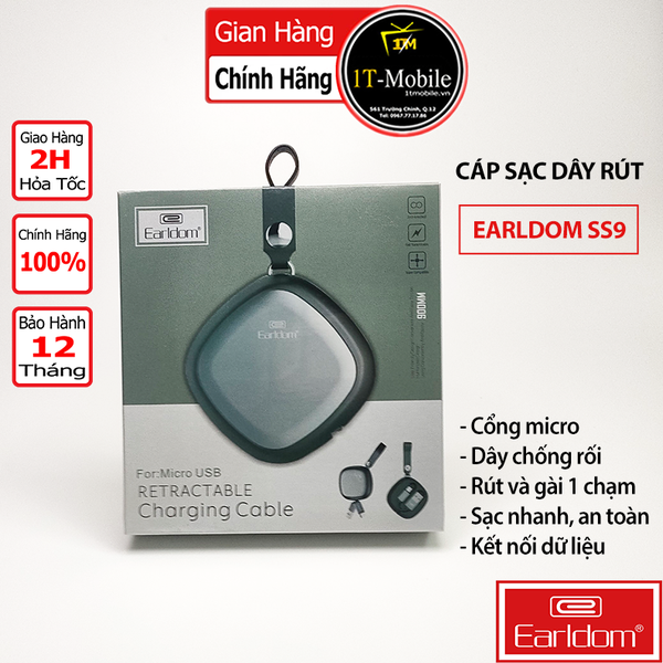 Cáp sạc Earldom SS9 LIGHTNING/ TYPE C