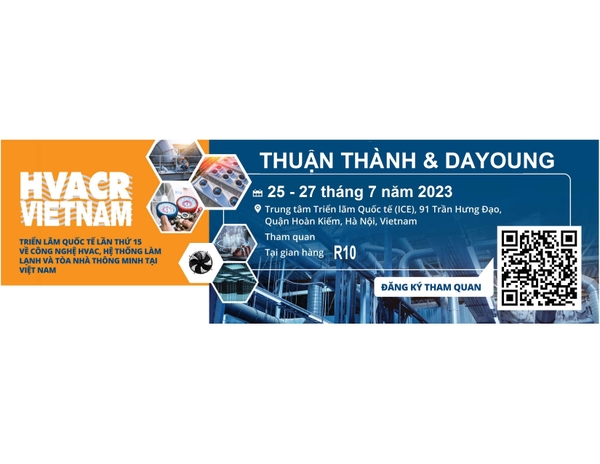 HVACR VIỆT NAM 2023 - THUẬN THÀNH & QUẠT CN LẠNH DAYOUNG GIAN HÀNG R10