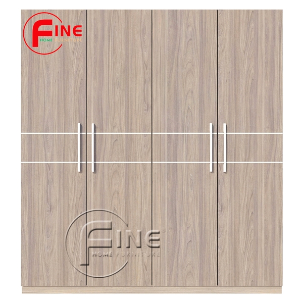 Tủ Quần Áo FINE FT012 (180cm x 200cm) Thiết kế hiện đại, ngăn tủ rộng treo quần áo thoải mái