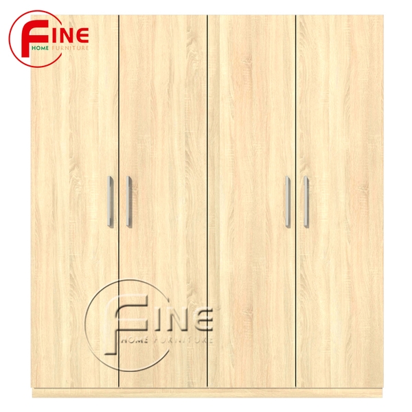 Tủ Quần Áo FINE FT068 (180cm x 200cm) Thiết kế hiện đại, Ngăn tủ rộng treo quần áo thoải mái