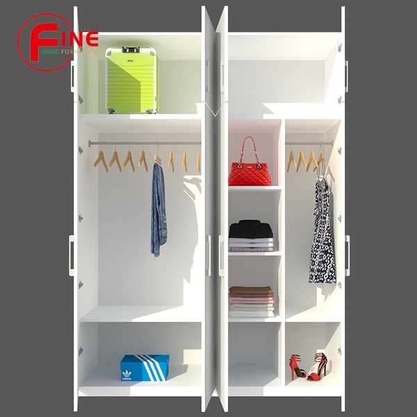 Tủ Quần Áo FINE FT172 (200cm x 260cm) Thiết kế hiện đại, ngăn để đồ và treo quần áo rất lớn