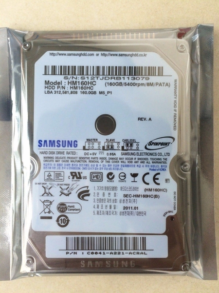 Thay ổ cứng HDD laptop SAMSUNG 160GB 5400RPM 