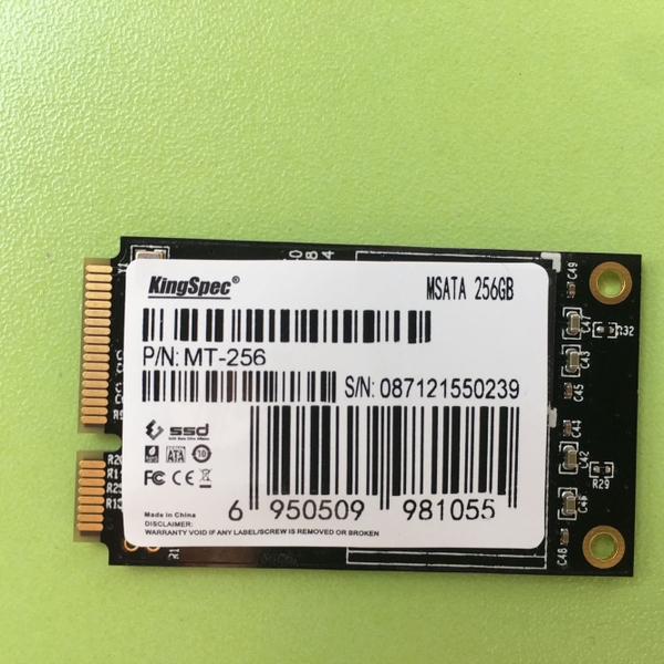Thay ổ cứng SSD KingSpec MSATA PCI-E 256G