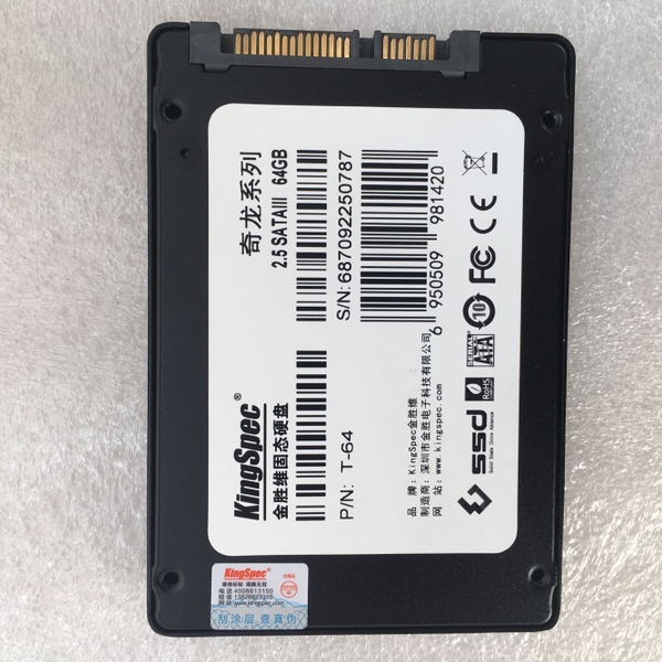 Thay ổ cứng SSD laptop Kingspec 64GB 