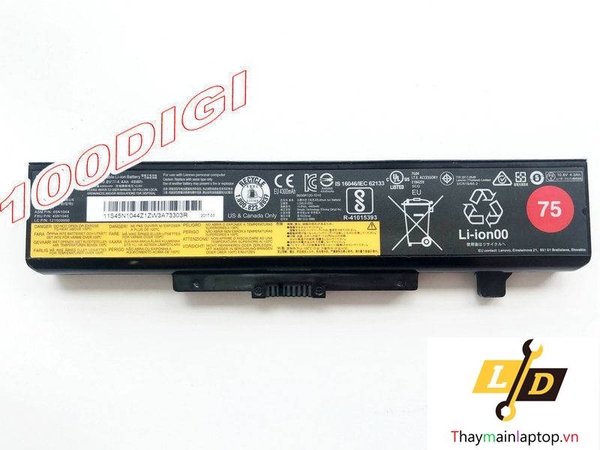 Thay pin  Lenovo Y480P Y485 Y485P Y580 Y580N Z380 Z480 Z580 Z585