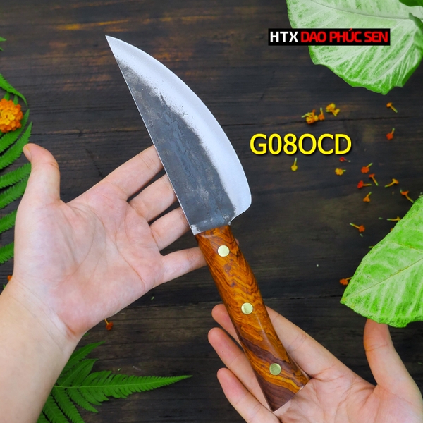 DAO BẦU LỌC 16 thép nhíp xe cán gỗ cẩm G08OCD / HTX DAO PHÚC SEN