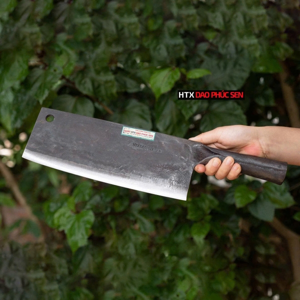 Dao chặt xương sắc bén - Cán sắt Thép nhíp ô tô S06 an toàn, vệ sinh, hàng chuẩn CỦA DAO VIP - HTX DAO PHÚC SEN
