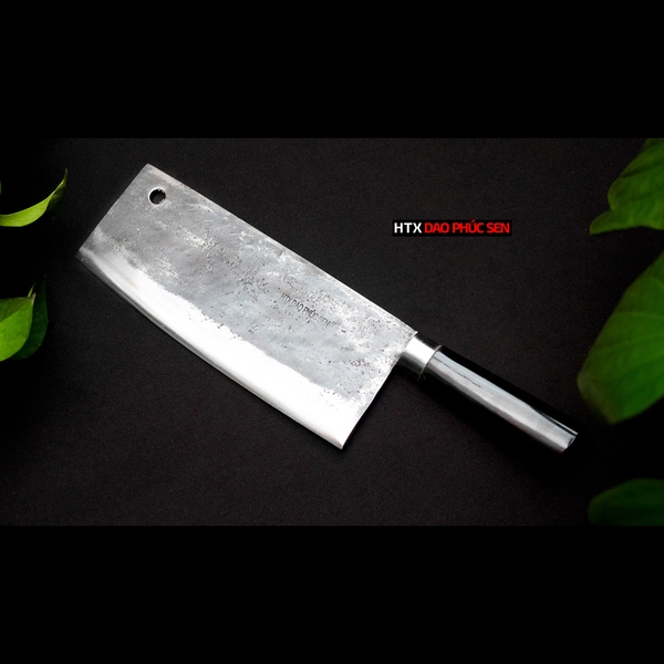 Dao chặt xương sắc bén - Thép nhíp ô tô - Cán mun khâu inox - G06M