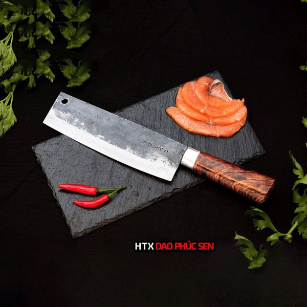 Dao Thái Thịt G02 Thép Nhíp Sắc Bén, Giữ Sắc Lâu, Dễ Mài Lại Hàng Chuẩn Dao Vip - HTX Dao Phúc Sen 