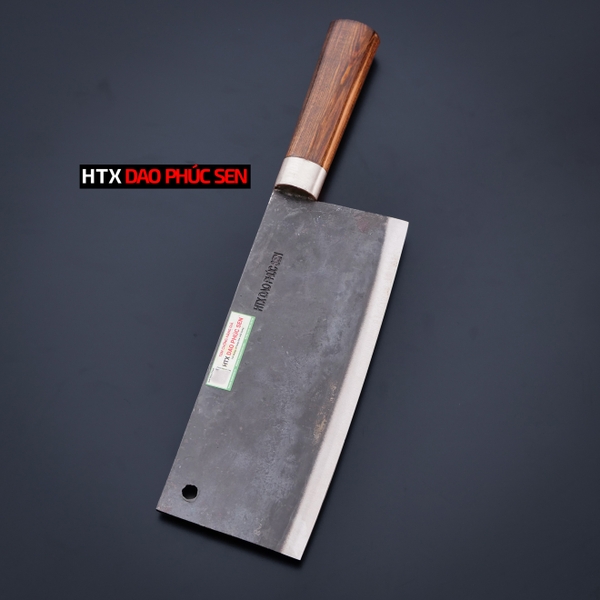 Dao chặt gà đa năng sắc bén - Thép nhíp ô tô - Cán gỗ tự nhiên khâu inox - G05