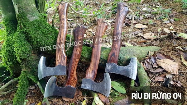 rìu đi phượt,Rìu bổ củi R04 , hàng chuẩn DAO VIP - HTX DAO PHÚC SEN