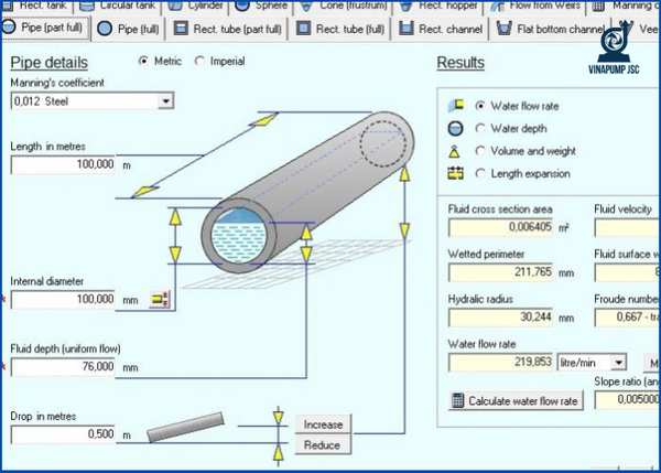 Hướng dẫn tính toán sụt áp đường ống trong hệ thống máy bơm công nghiệp