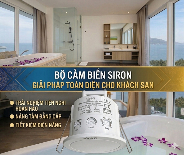 Lắp đặt công tắc cảm biến WC cho khách sạn chuyên nghiệp