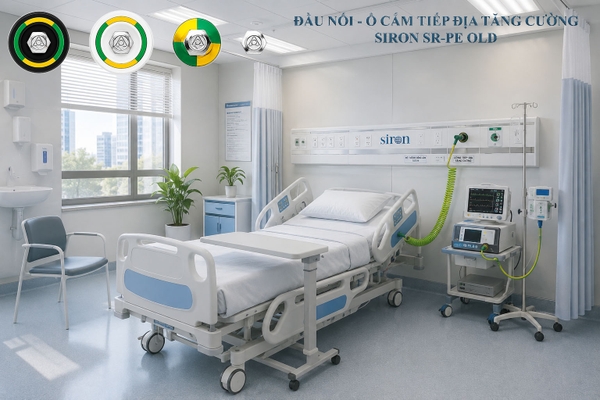 Ổ cắm tiếp địa tăng cường cho thiết bị y tế trong bệnh viện