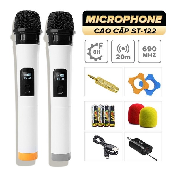 Micro không dây COK ST-122 chống nhiễu, lọc âm