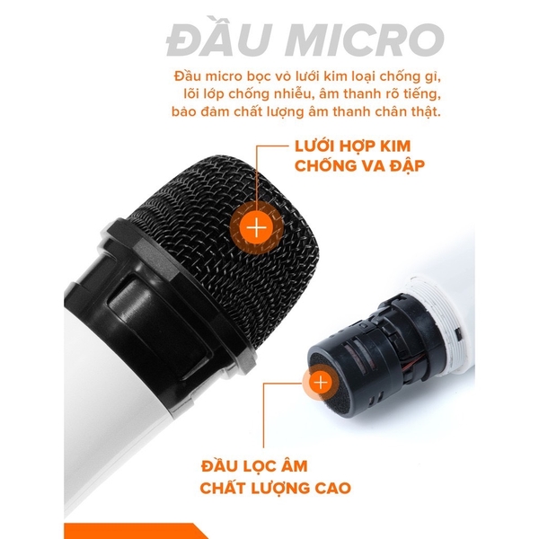 Micro không dây COK ST-122 chống nhiễu, lọc âm
