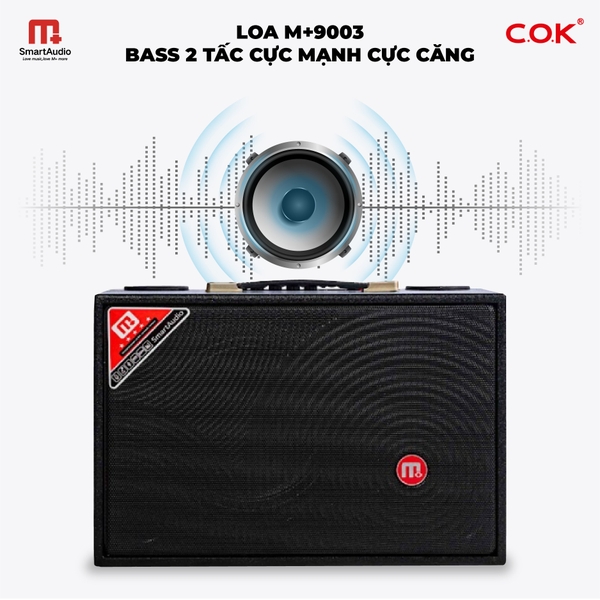 Loa Kéo Xách Tay MALATA M+9003 Chính Hãng (Tặng Kèm 2 Micro Hát Karaoke Di Động)