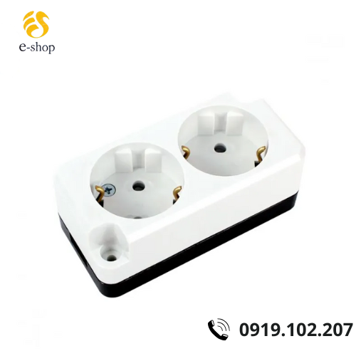 Ổ cắm điện Hàn Quốc Hyun Dai  2 lỗ  -  DC1211