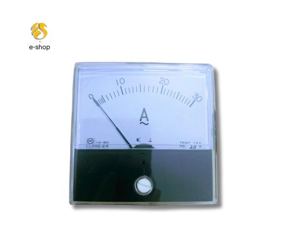 Đồng hồ Ampe 30A 80x80mm