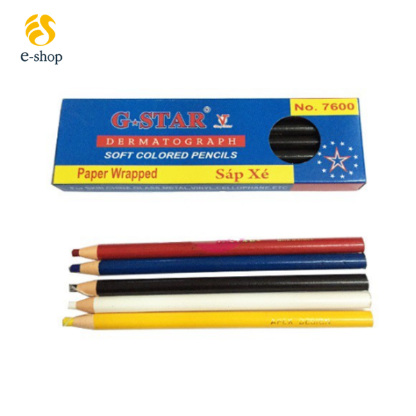 HỘP 12 CÂY SÁP XÉ / BÚT CHÌ XÉ GSTAR 7600 (VIẾT LÊN VẢI, KIẾNG, GỐM, DA...)