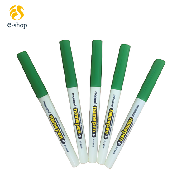 BÚT LÔNG DẦU MONAMI NAME PEN.F XANH LÁ