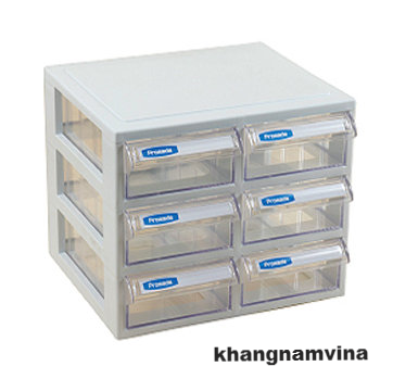 Hộp Đựng Đồ Mini 6 Ngăn Cố Định Nhập Khẩu Hàn Quốc | Mã J-206