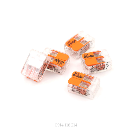 ĐẦU NỐI DÂY ĐIỆN (2 DÂY, 32A) WAGO 221-412
