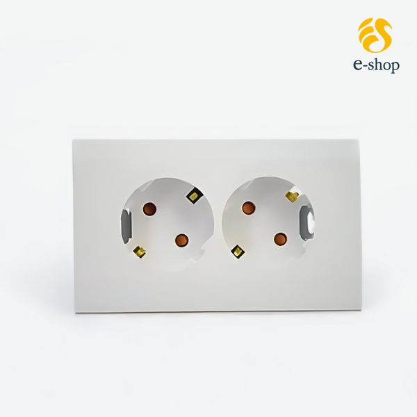 Ổ Cắm Điện Âm Tường Dosel Hàn Quốc 2 Lỗ