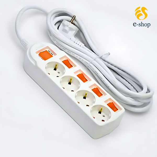 Ổ Cắm Điện Dosel 4 Lỗ 5 Công Tắc | 3M, 5M