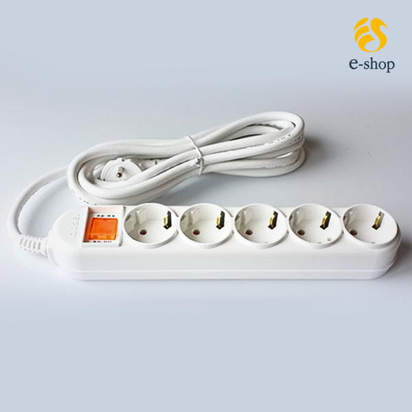 Ổ Cắm Điện Dosel 5 Lỗ 1 Công Tắc | 3M, 5M