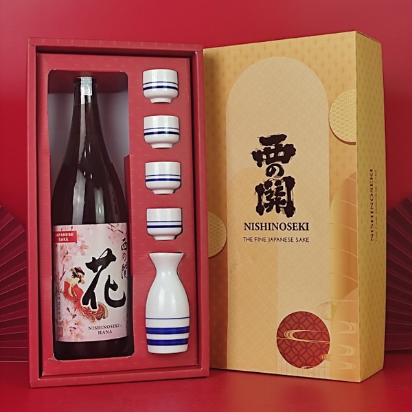 Hộp Quà Rượu Sake Nhật Nishino Seki Hana