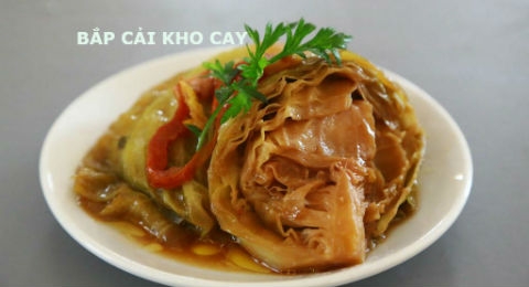 BẮP CẢI KHO CAY ẤM ÁP MÂM CƠM CHIỀU