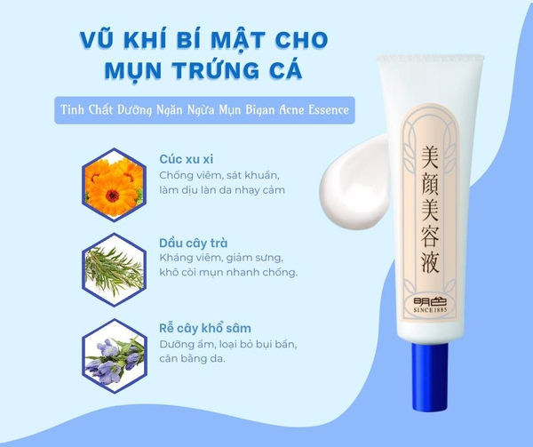 Tinh Chất Dưỡng Ngăn Ngừa Mụn Bigan Acne Essence 15g