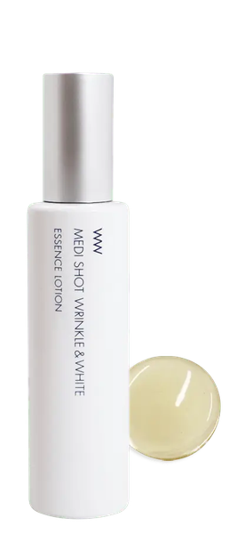 Nước hoa hồng cải thiện nếp nhăn và dưỡng trắng Meishoku Medi Shot Wrinkle & White essence lotion 120ml