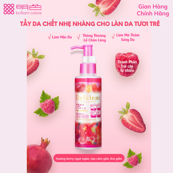 Gel Tẩy Tế Bào Chết Detclear Bright & Peel (Mix Berry) 180ml