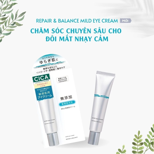 Kem mắt chăm sóc da nhạy cảm Meishoku Repair & Balance mild eye cream 20g