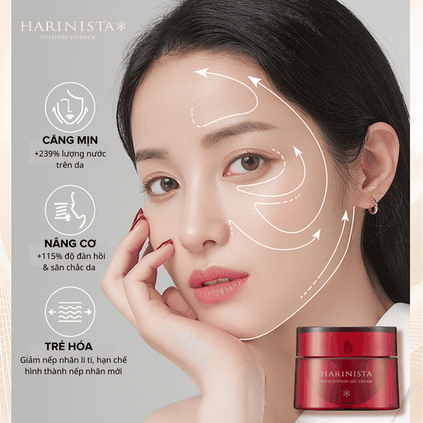 NEW Kem Dưỡng Harinista Chống Lão Hóa Chuyên Sâu Từ Tế Bào Gốc Táo MEISHOKU 50G