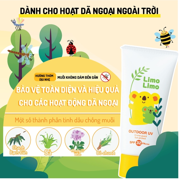 Kem Chống Nắng Limo Limo (Dành cho Mẹ & Bé) 50g