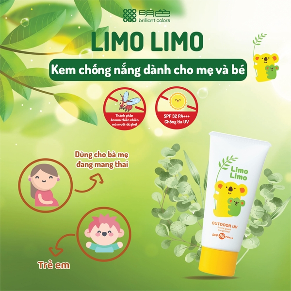 Kem Chống Nắng Limo Limo (Dành cho Mẹ & Bé) 50g