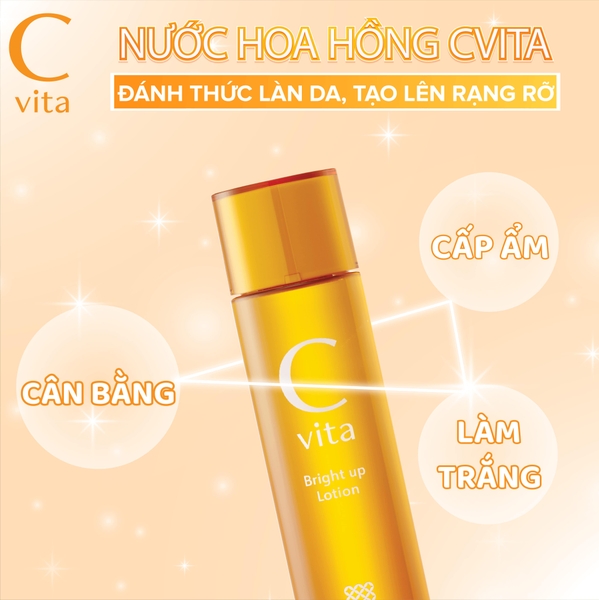 Meishoku C Vita Bright up Lotion - Nước Hoa Hồng C Vita 150ml