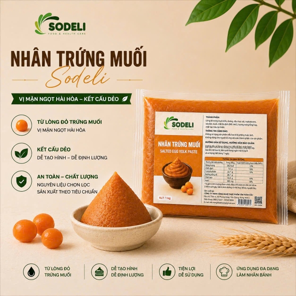 SODELI - Nhân Trứng Muối - Gói 1kg